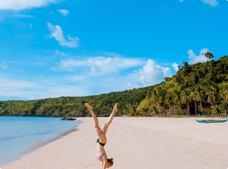 girl doing yoga